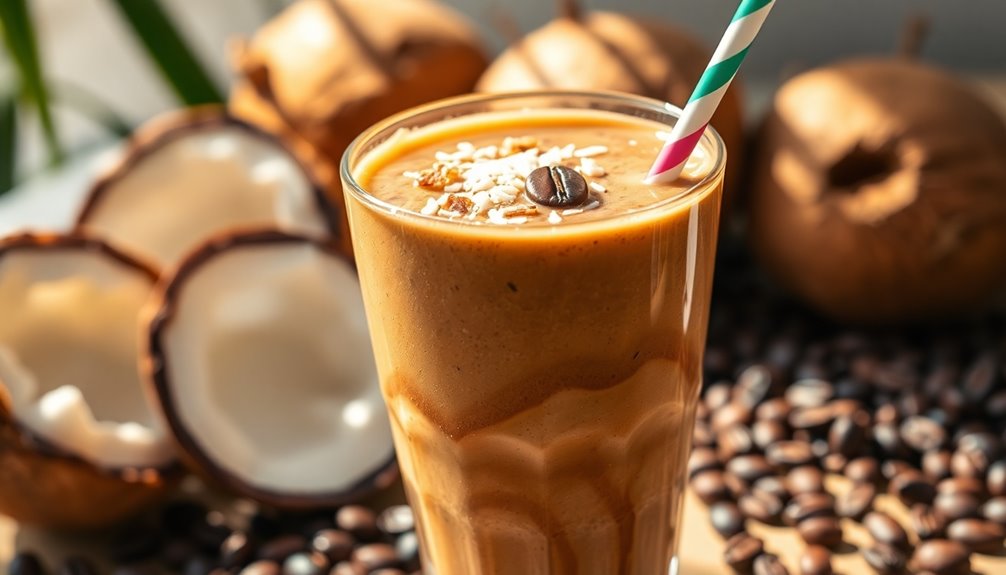 coffee coconut energizing smoothie recipe
