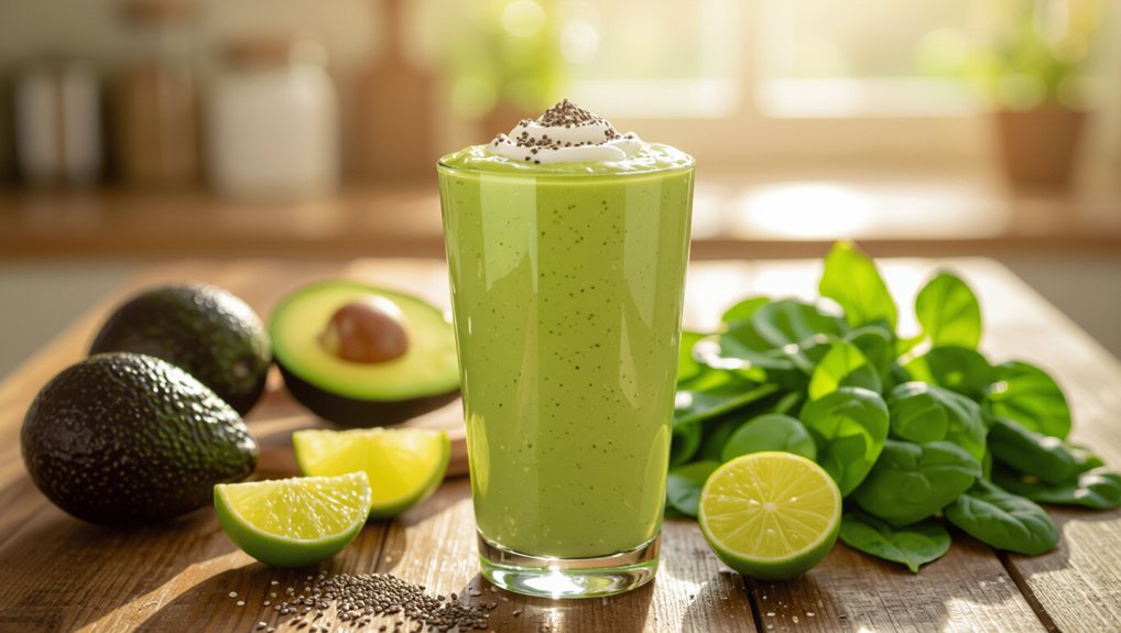 creamy avocado banana smoothie