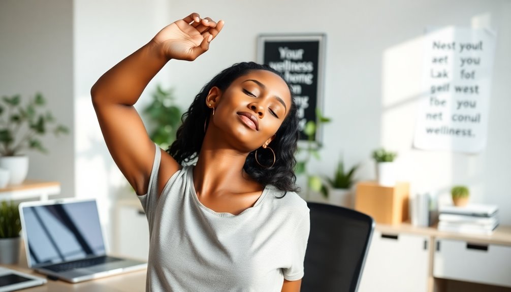desk stretching for health
