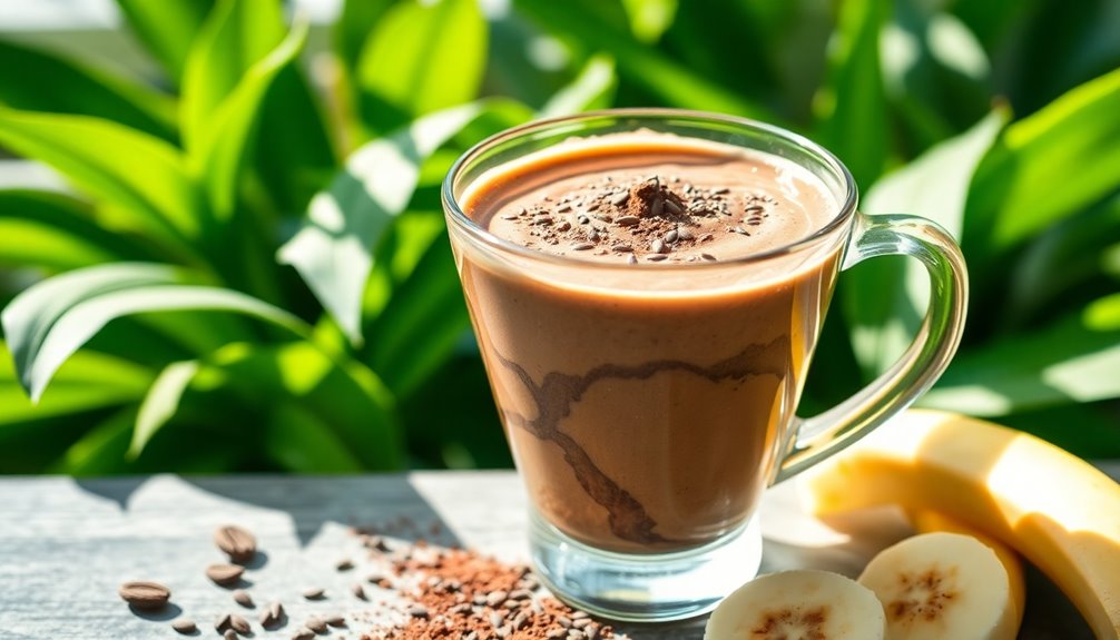 indulgent chocolate protein smoothie