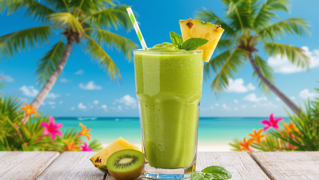 tropical smoothie with nutrients
