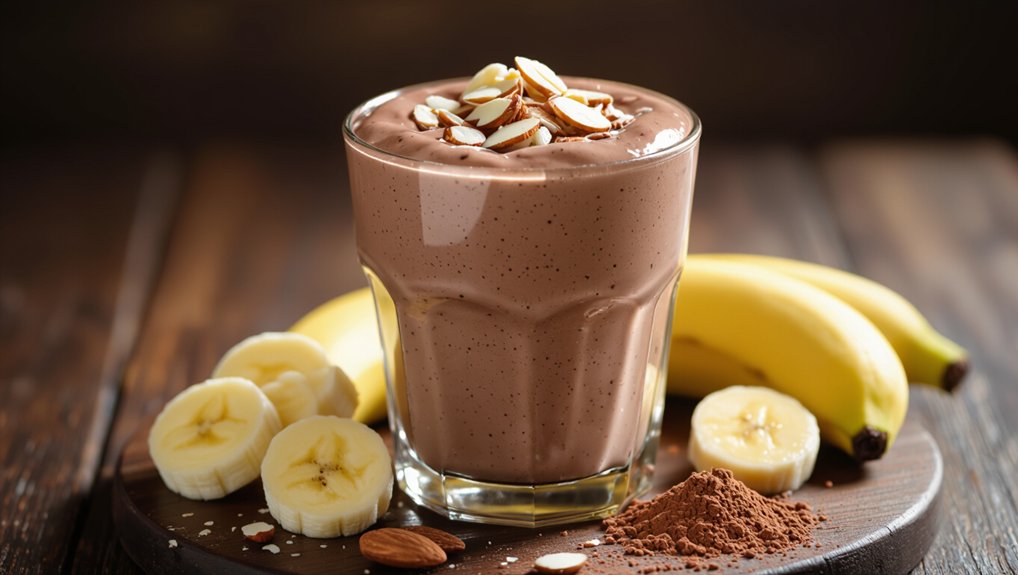 creamy chocolate almond smoothie