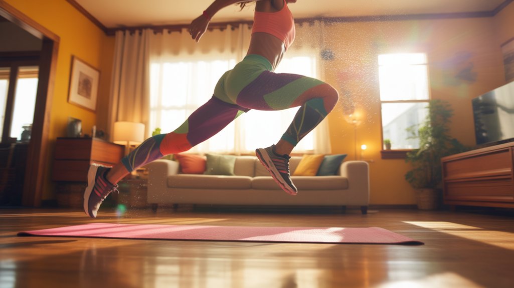 high knees for cardio fitness
