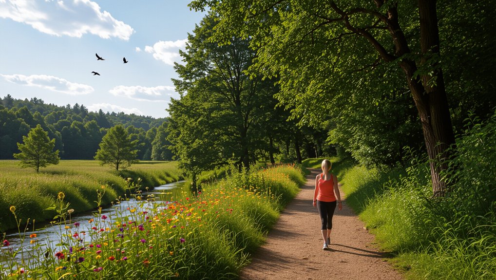 mindful walking reduces stress