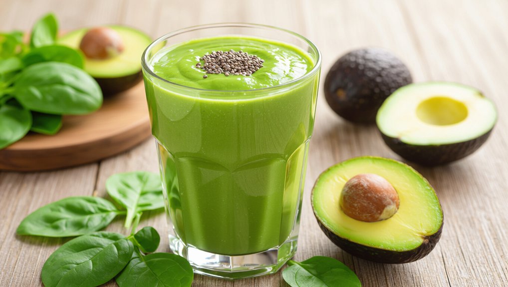 nutrient packed avocado spinach smoothie