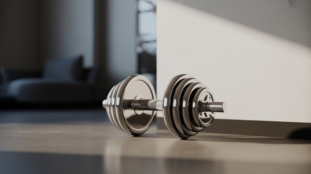 compact adjustable dumbbell system