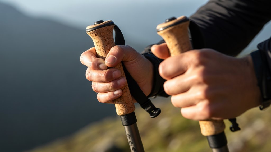 ergonomic moisture wicking cork grips