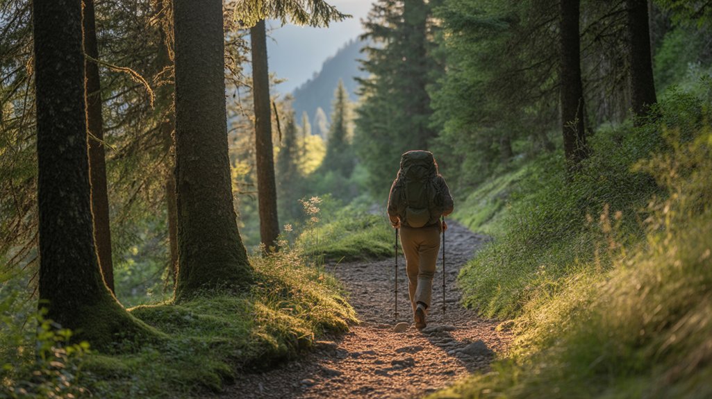 gentle hiking for relaxation