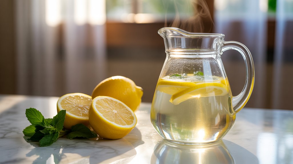 lemon water enhances skin health