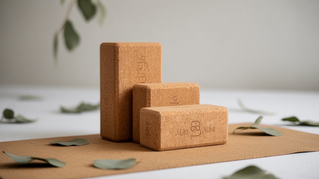 sustainable cork yoga blocks
