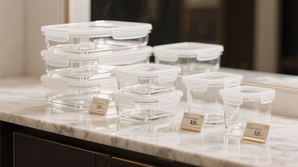 diverse pricing glass storage