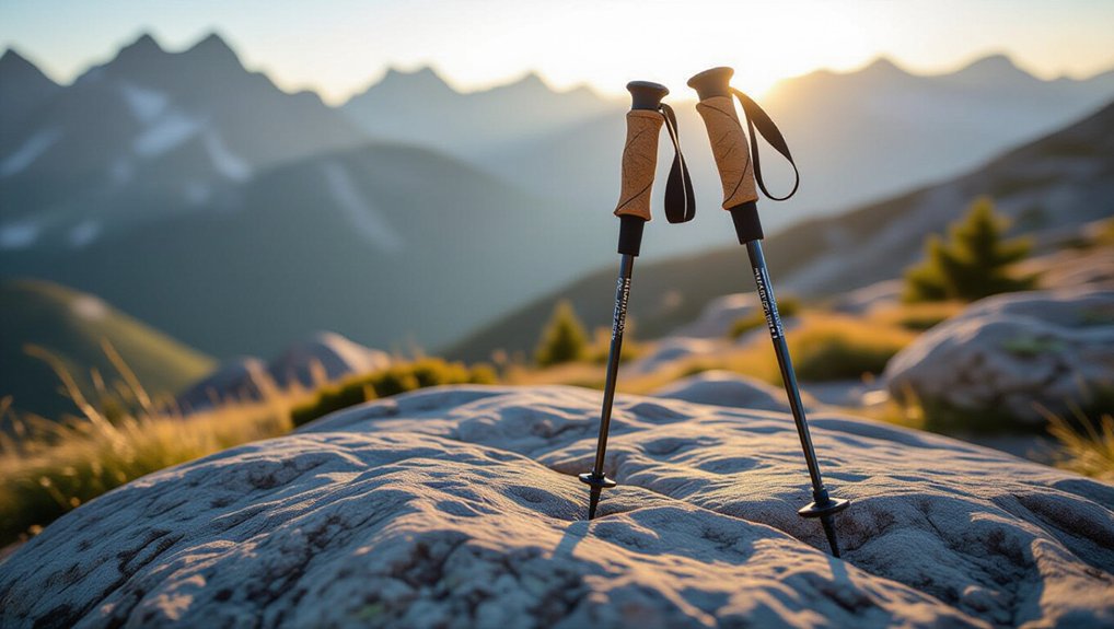 ergonomic cork grip poles