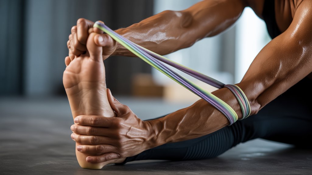 flexibility enhancing stretching strap