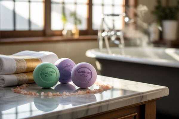 luxurious bath bomb experience