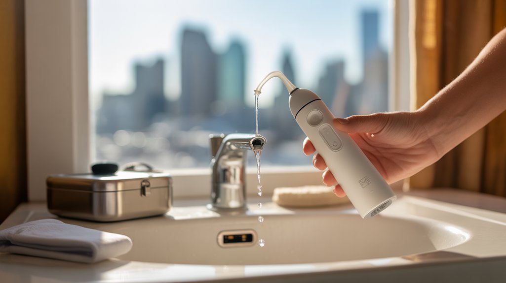 portable flossers enhance oral care