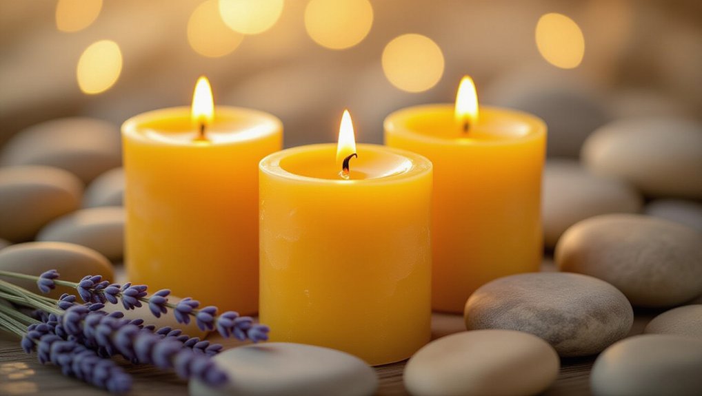 pure beeswax meditation candles
