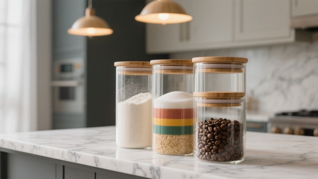 space saving kitchen canisters