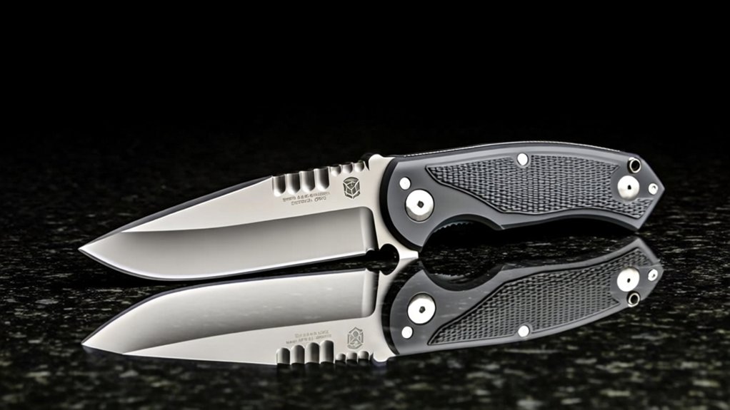 7cr17mov steel aluminum handle