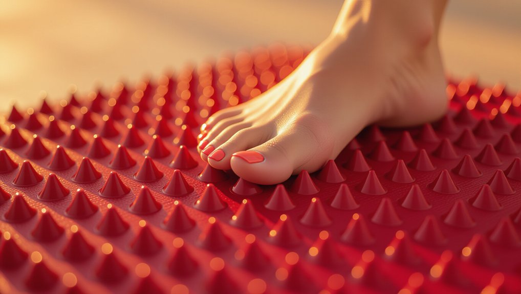 acupressure mat soothes pain