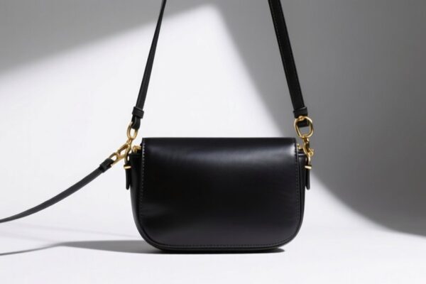 compact black sling bag