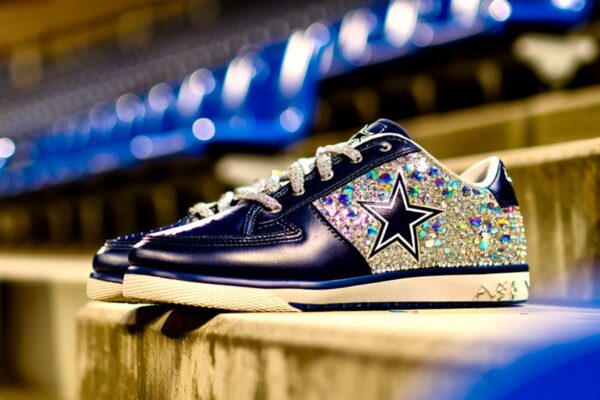 cowboys glitter sneakers sparkle