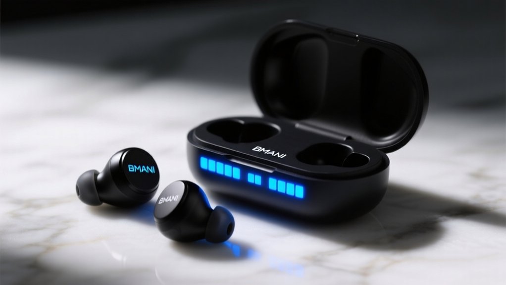 dual led per earbud monitoring