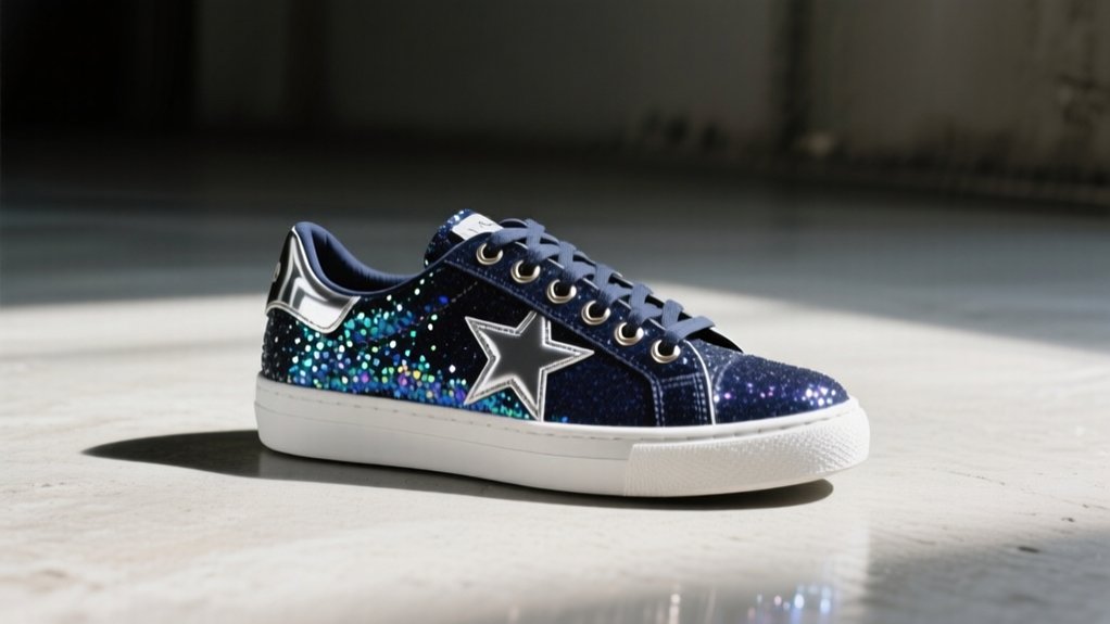 everyday glitter cowboys sneakers