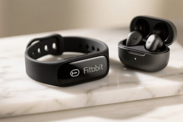 fitness tracker and wireless earbuds