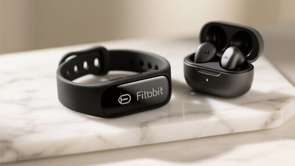 fitness tracker and wireless earbuds