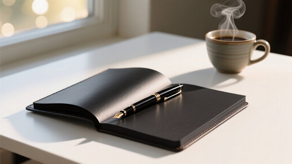 flat lay bleed resistant pocket notebook