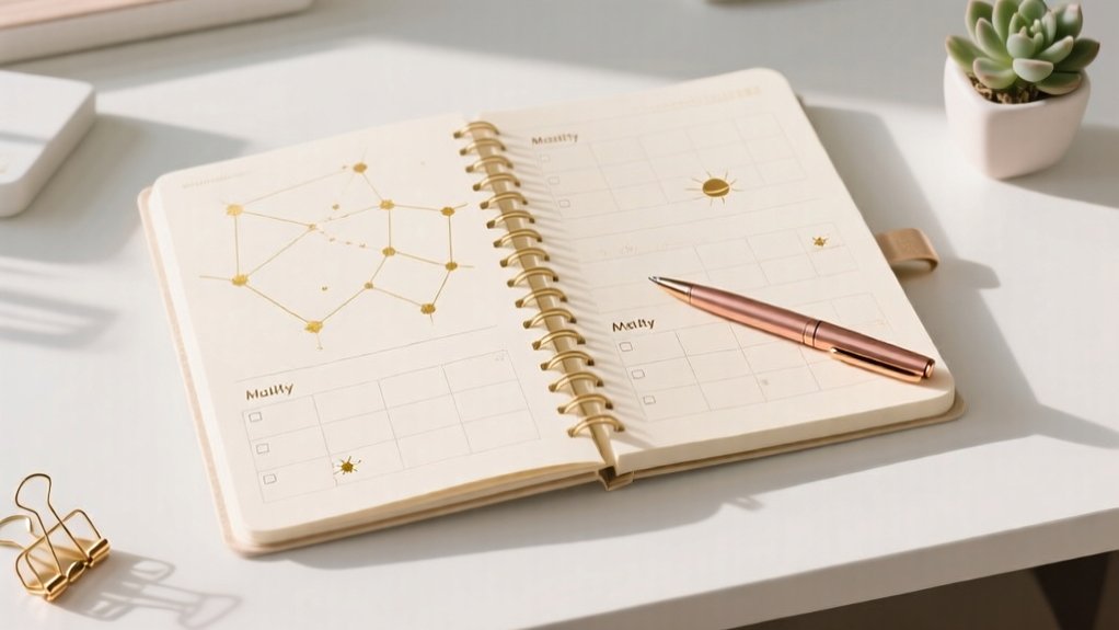 four month undated habit tracker