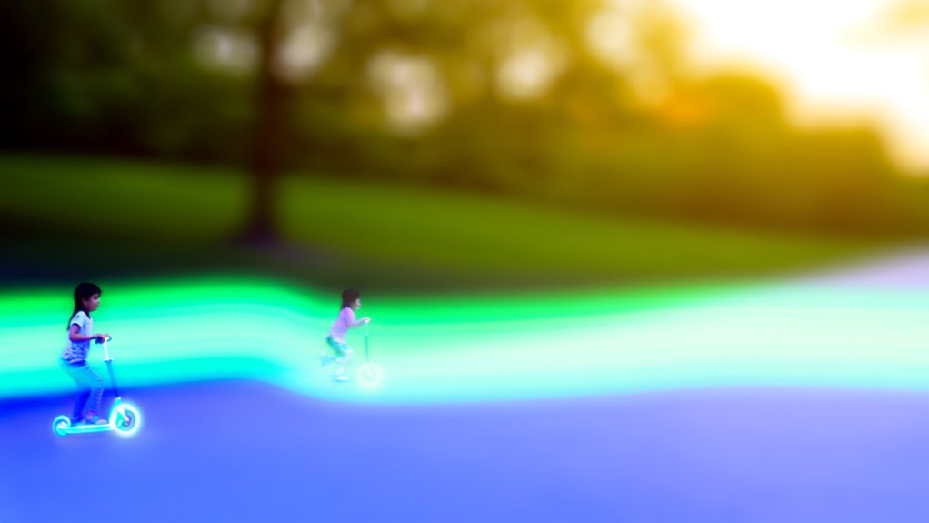 glowing motion activated scooter wheels