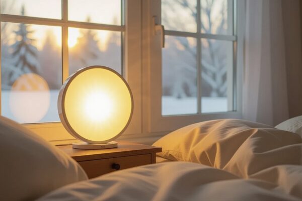 happy sun lamp brightens