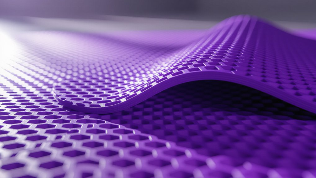 honeycomb pvc non slip shock absorption