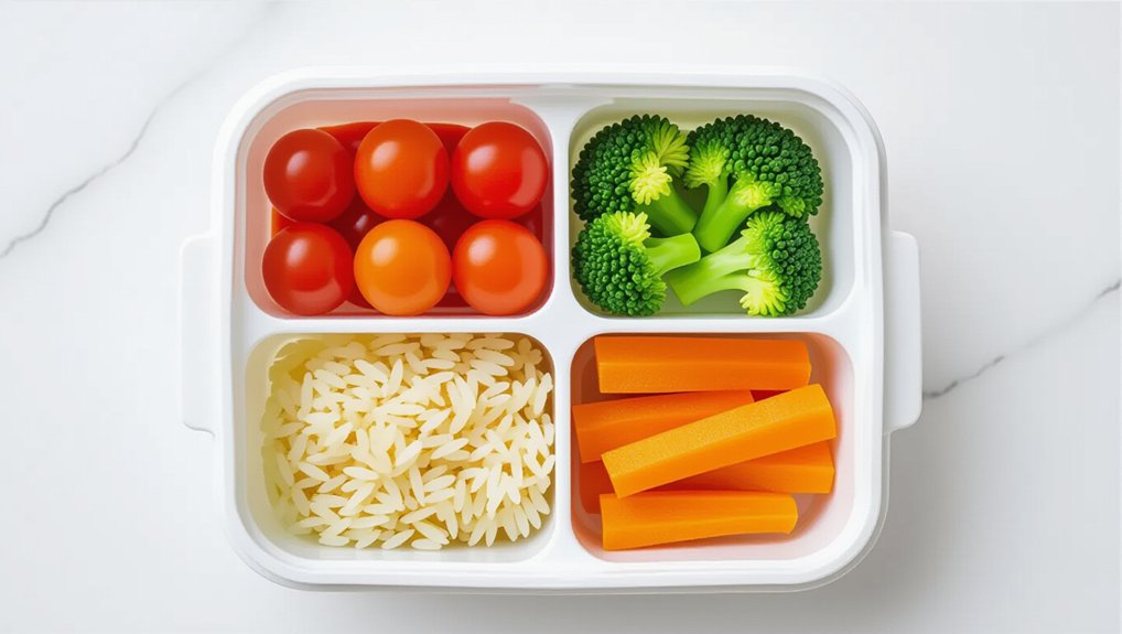 leakproof four compartment 1200ml bento