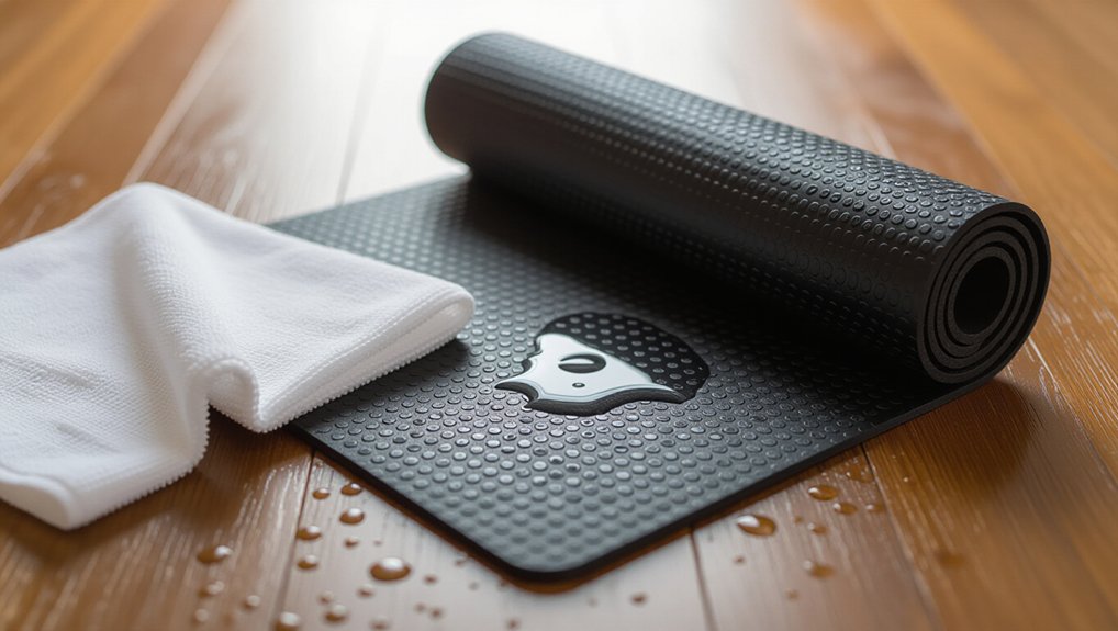 non absorbent easy clean workout mat