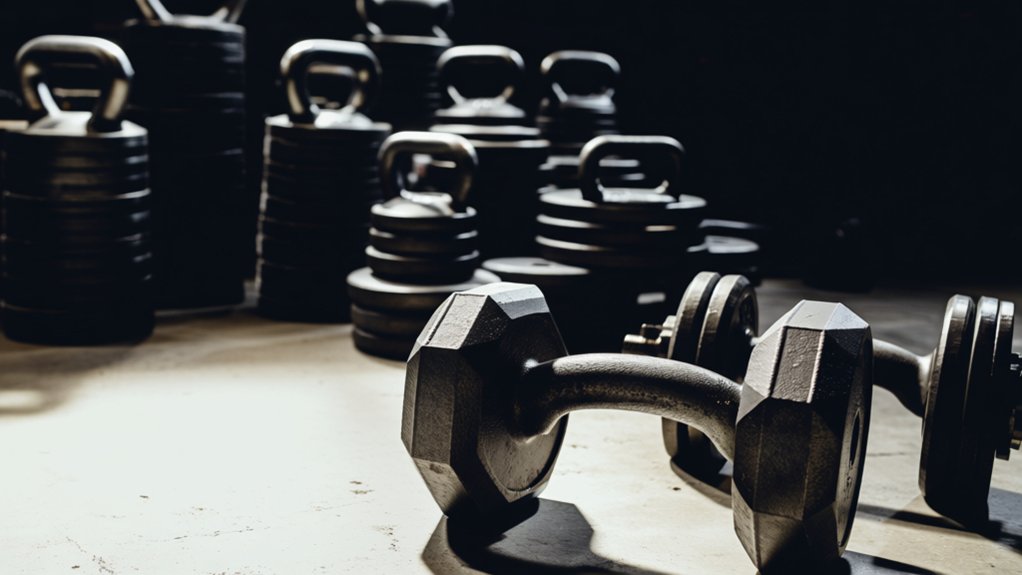 premium cast iron adjustable dumbbells