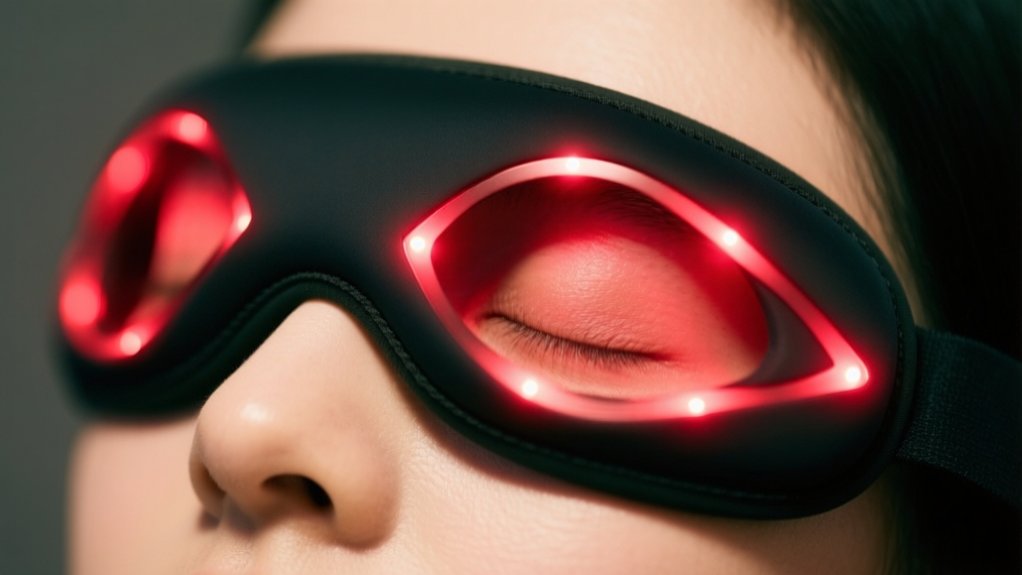 red light mask fights under eye