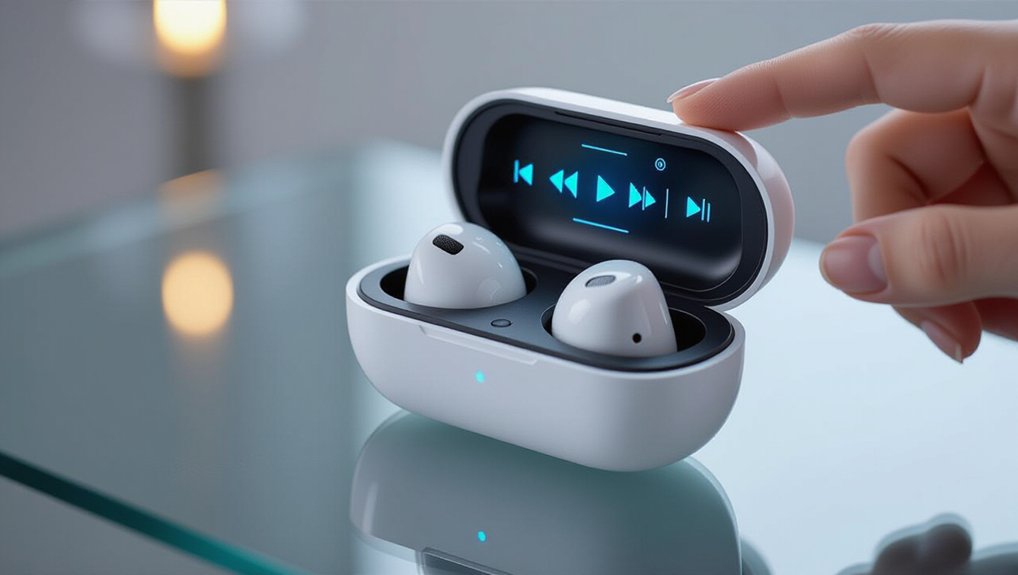 smart touchscreen earbud case