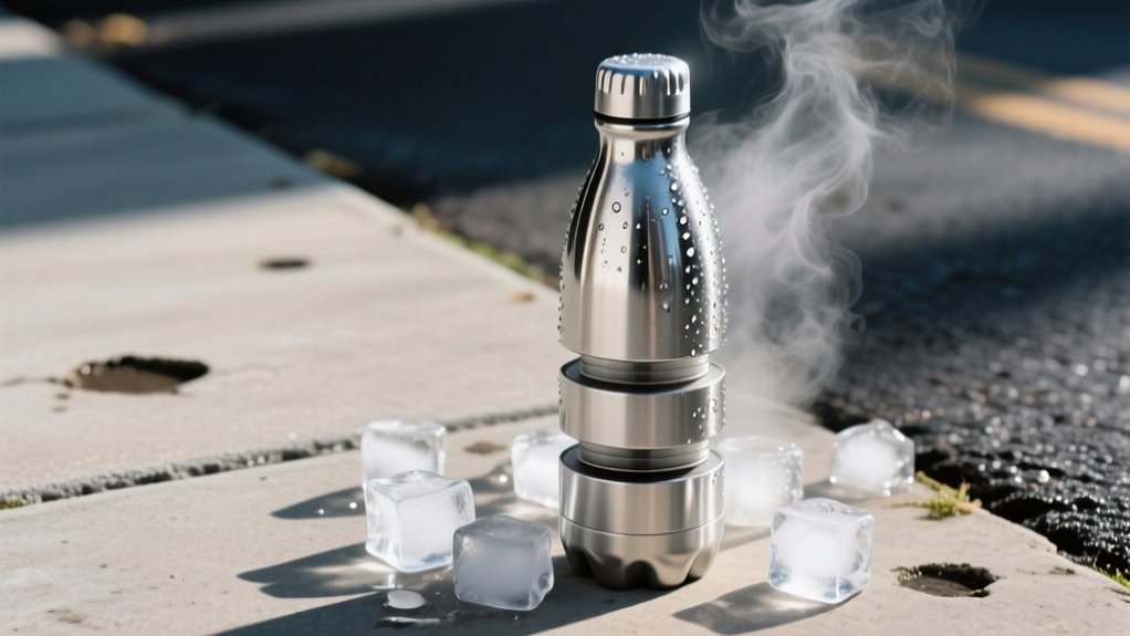 stainless triple wall vacuum insulation