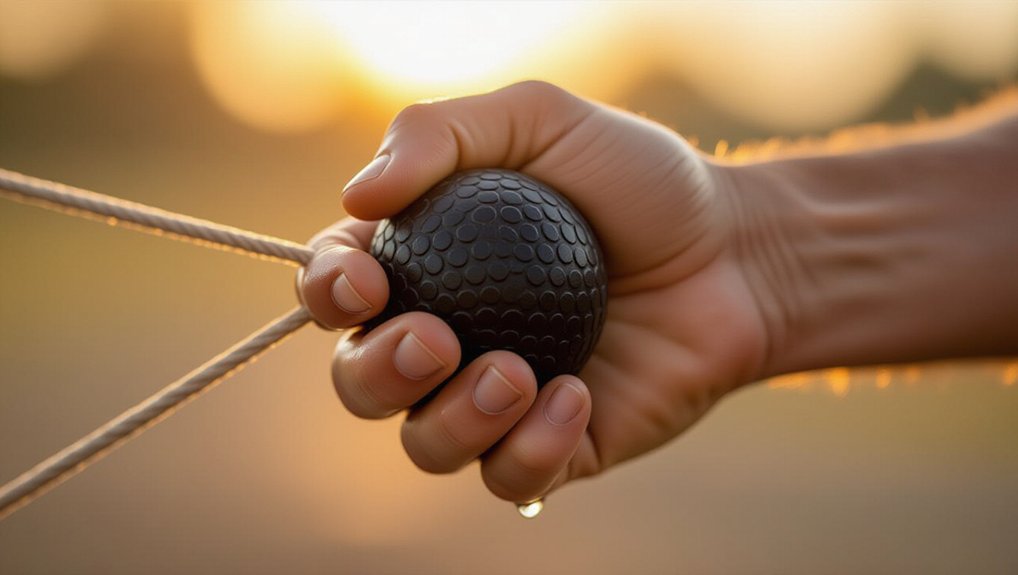 tethered stress relief grip