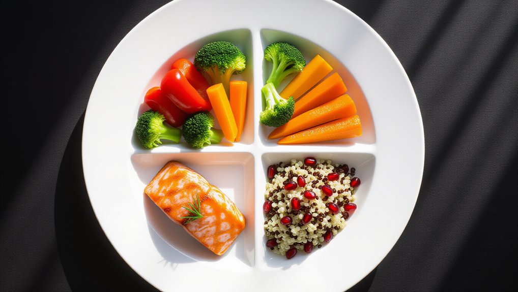 three compartment diabetes plate