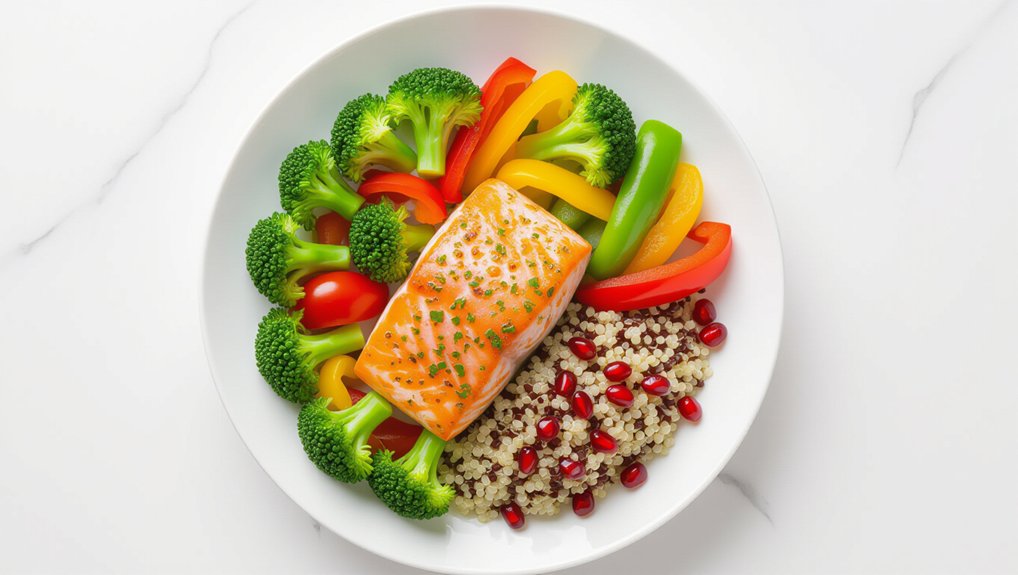 three compartment portion control plates