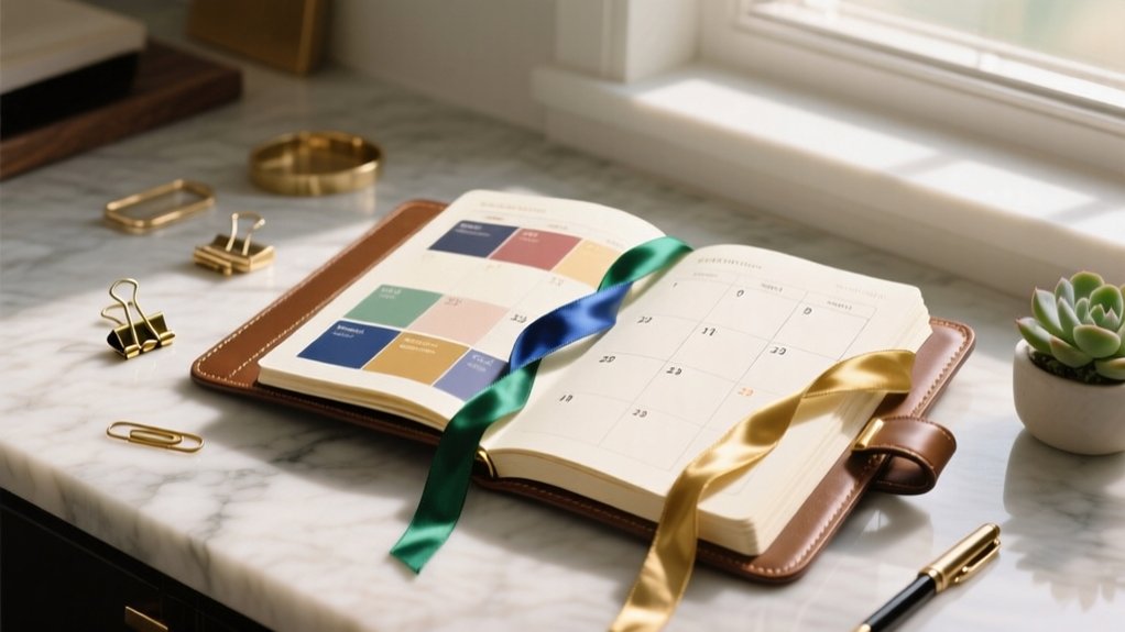 three ribbon planner navigation