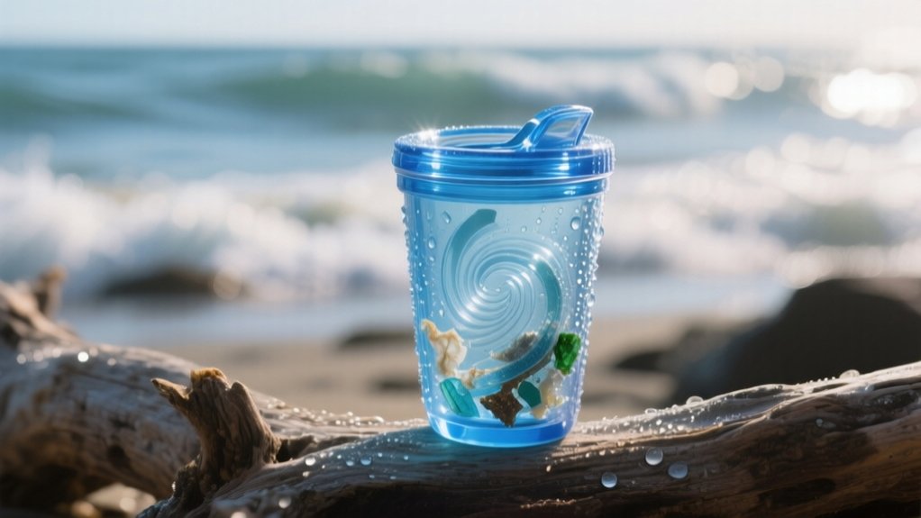 tumbler from recycled nets
