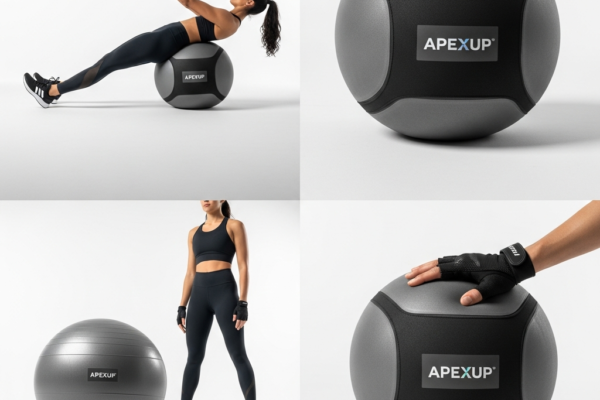APEXUP Yoga Ball Exercise Ball Anti Slip Heavy Duty for Fitness