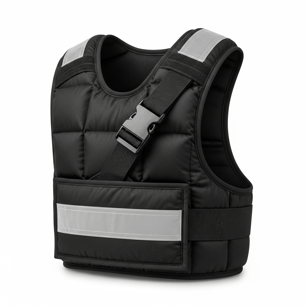 Weighted Vest for Women & Men with Reflective Stripe and Adjustable Buckle