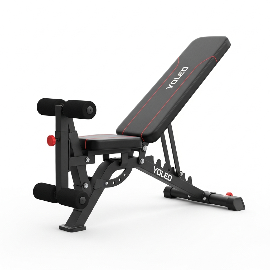 Yoleo Adjustable Weight Bench for Full Body Workout