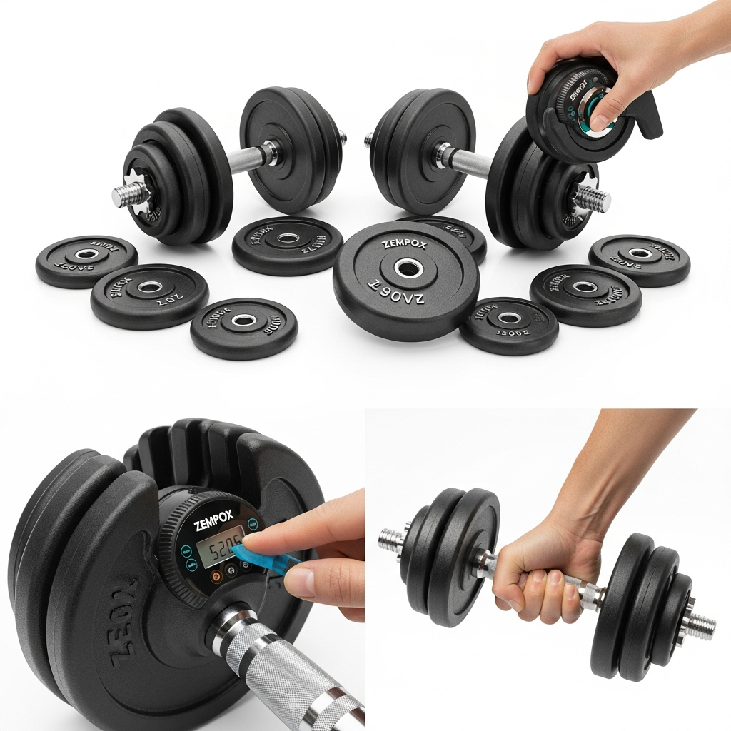 Zempox Adjustable Dumbbell Set