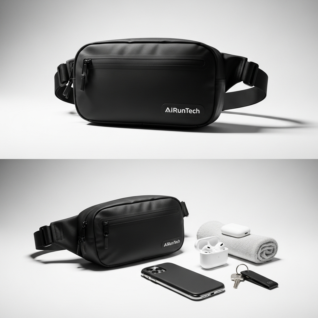 AiRunTech Waterproof Crossbody Belt Bag